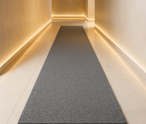 Vinyl Mesh Entry Mat 4’ x 10’ – 1/2" Thick Heavy Duty Scraper & Drainage Floor Mat for Walkways, Entrances & High-Traffic Areas, Blue - color: Blue, size: 4' x 10' (Rectangular)