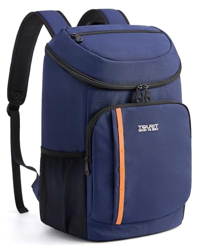 TOURIT Cooler Backpack Lightweight Insulated Backpack Cooler Leak-Proof for Men and Women, Sports Fan Coolers - color: 01-Blue