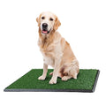 PETMAKER Artificial Grass Puppy Pee Pad for Dogs and Small Pets with Tray - 20x30 inches Washable 3-Layer Reusable Indoor Dog Potty Grass Training Pad, Easy Clean Pet Housebreaking Potty Solution - size: Large 3-layer System