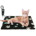 GOLOPET Cat Heating Pad 17x13 in with Smart Thermostat Switch and Power Line Protection Tube,Obtained MET and UL Dual Certification,Waterproof Pet Heating Pad for Cats-Black - size: 17.0"L x 13.0"W x 0.5"Th