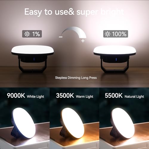 VAVOFO 42W LED Camping Lantern Rechargeable, 4000LM,180 LED with 3 Lighting Modes, 10,000mAh Portable Tent Light with Magnet, IP65 Waterproof for Emergencies , Power Outages,Hurricane (Blue) - size: 42W(Blue)