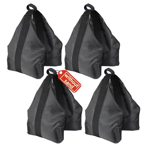 Canopy Weights Sandbags Set of 4，Extra Large Heavy-Duty 1680D Pop Up Tent Sand Bags for Instant Outdoor Sun Shelter Canopy，Patio Umbrella（Without Sand） - color: New 240lbs