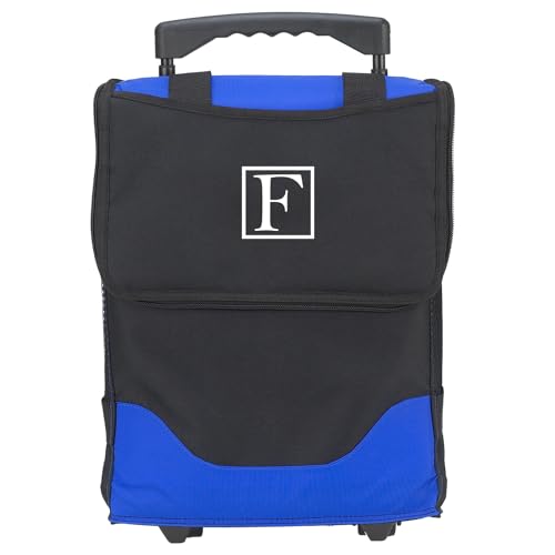 Picnic at Ascot Personalized Monogrammed 32 Can Collapsible Rolling Insulated Cooler- Designed & Quality Approved in The USA - style: Letter - F