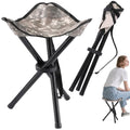 Travel Folding Camping Stool, 14.6 inches Lightweight Outdoor Tripod Chair and Maximum weight 210 lbs Portable Party Chair Fishing Chairs Seat for Camp Hiking Beach Garden and Painting (Camouflage) - color: Camouflage