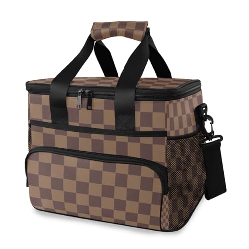 Cooler Bag Insulated Picnic Bag Large Lunch Box Reusable Tote Bag Soft Sided Portable Beach Cooler Grocery Camping - color: Multi11