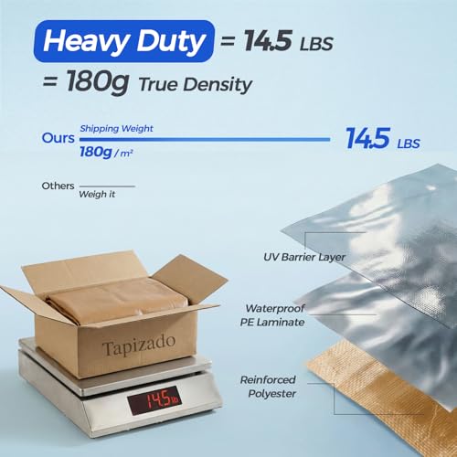 12x20 FT Carport Canopy Replacement Cover, Heavy Duty Car Garage Top Tent Shelter Tarp, Waterproof & UV Protected, Easy Installation with Ball Bungees, Beige (Frame Not Included) - color: Beige, size: 12'x20'