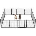 FXW Instant Unleashed Dog Playpen, Portable Pet Fence for Outdoor, RV Trips, and Camping, 24inch, 16 Panels for Puppy and Small Dogs│Patented - size: 24"H