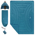 iClimb 3M Thinsulate Insulation Warm Camping Blanket Ultralight Compact - color: Blue, size: 72.8” × 55”, 1 lb