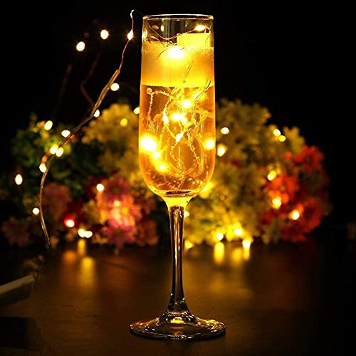 String Lights,Waterproof LED String Lights Fairy String Lights Starry ,Battery Operated String Lights for Indoor&Outdoor Decoration Wedding Home Parties Christmas Holiday. (Warm White, 10Ft/4pc) - color: Warm White, size: 10ft*4pcs