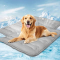 Magik & Kover Summer Dog Cooling Mat, 2 Pack 36" x 23" Indoor Outdoor Cooling Mat for Dogs Large, Machine Washable Thickened Non-Slip Cool Pad for Dogs Cats, Grey - size: 36 x 23 Inch