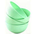 Reusable Cereal Bowls Set of 4, BPA Free Lightweight Bowls, Dishwasher Safe Green Bowls for Rice, Pasta, Snacks, Fruit & Desserts - color: Green