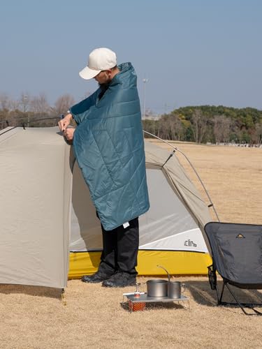 iClimb 3M Thinsulate Insulation Warm Camping Blanket Ultralight Compact - color: Blue, size: 39” × 57”, 0.62 lb
