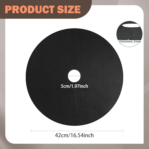 10Pcs Tree Weeding Barrier Mats Ground Covers Tree Protection Mats for Landscaping, Black - color: black