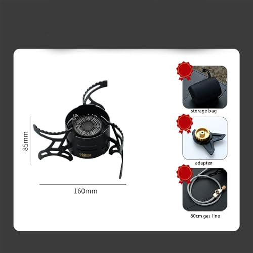 6800W Foldable Camping Gas Stove – High-Power Portable Stove for Outdoor Cooking, Windproof & Compact Design