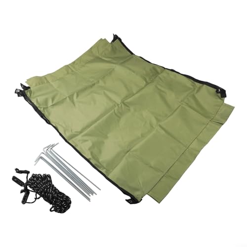 Windshield Privacy Screen For Outdoor Activities, Lightweight For Camping Windscreen With Storage Bag(green（no pole）)