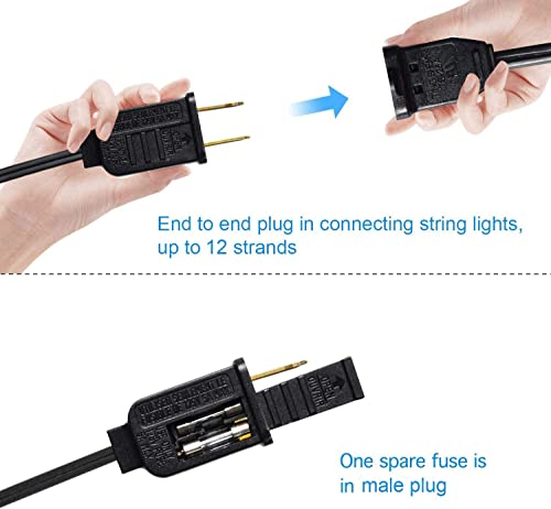 Banord 102FT Outdoor String Lights, Waterproof Patio Lights with 35 Shatterproof LED Bulb Hanging Light String, Black String Light Vintage Party Lights for Garden, Backyard, Porch, Cafe, Deck, Wedding - size: 1 Pack 102FT