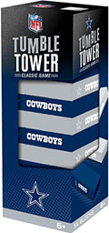 MasterPieces Game Day - NFL Dallas Cowboys - Officially Licensed Tumble Tower, Real Wood Blocks - style: Dallas Cowboys