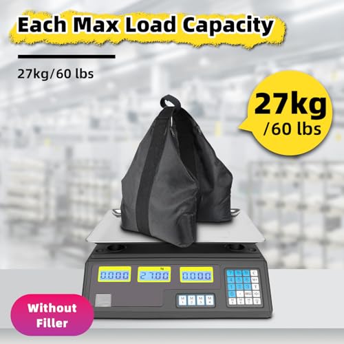 Canopy Weights Sandbags Set of 4，Extra Large Heavy-Duty 1680D Pop Up Tent Sand Bags for Instant Outdoor Sun Shelter Canopy，Patio Umbrella（Without Sand） - color: New 240lbs