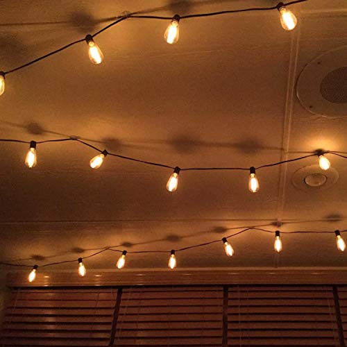 25-Pack Edison Replacement Light Bulbs,7-Watt E12 Candelabra Base ST40 Replacement Clear Glass Light Bulbs for Outdoor Patio ST40 String Lights, Warm White - style: E12 Bulbs - 25 PC