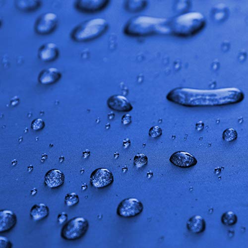 Threadart Personalized Outdoor Rainproof & Windproof Thick Stadium Blanket | for Camping, Picnic, Sports, Festivals, Football, Baseball, Concerts, Parks, Beach 55" x 79" - color: GREY/ROYAL BLUE