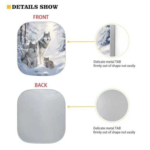 Classic Wolf Windshield Sun Shade Automotive Interior Sun Protection Blocks 99% UV Rays and Keeps Your Vehicle Cool Make Your Trip More Comfortable - color: Classic Wolf