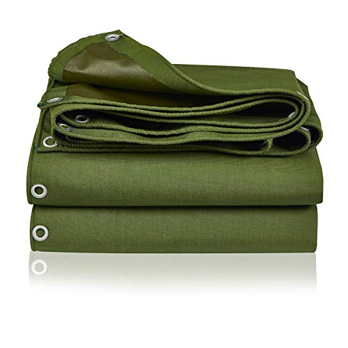 Tarp Canvas,Heavy Duty Waterproof for Outdoors, Truck, Water Resistant, UV Resistant Tarpaulin Cover for Car Boat Camping Firewood Woodpile(13 x 9.8 Feet) - size: 13 x 9.8 Feet