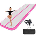 Air Tumble Track Mat 6.6ft 10ft 13ft 16ft 20ft Inflatable Gymnastics Tumbling Mat with Air Pump for Kids Adults, 4/8 inch Thick Gymnastic Mats for Home Use Gym Outdoor Cheerleading Training - size: 10FTx3.3FTx4IN