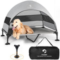 Elevated Dog Bed with Canopy |Included Travel Bag| |XL Size Portable Dog Bed|Widened Anti Slip Feet & Rain Resistant|Cooling|Elevated|Raised Cot for Large Dogs|Removable Shade