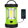Camping Lantern 3000LM, LED Lanterns for Power Outages with 4400mAh Phone Charger, Impact-Resistant Rechargeable Lantern, 5 Light Modes Waterproof Lantern for Hurricane Emergency(Pale Green) - style: 1-Pale Green