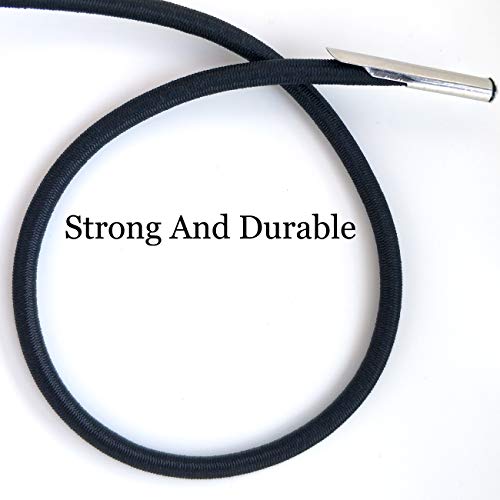 Replacement Cords for Zero Gravity Chair 4 Cords Patio Recliner Repair Laces for Lounge Chair Bungee Chair Antigravity Chair (Black) - color: Black
