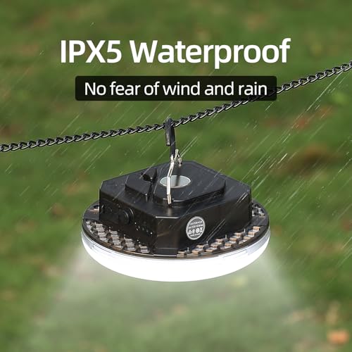 Transparent Portable Rechargeable LED Camping Lights,Waterproof Outdoor Light with 5000Lm,Super Bright Hanging Lanterns for Tents, Canopies & Outdoor Emergencies - size: 40W