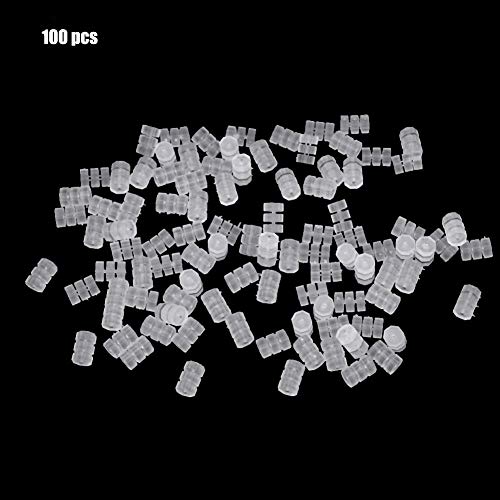 Pissente Break Cable Protector, Pack of 100 Clear Silicone Brake Gear Cable Frame Wrap Protector O Ring Donuts Accessories Suitable for 1.1-1.8mm Shift Cable Brake Cable