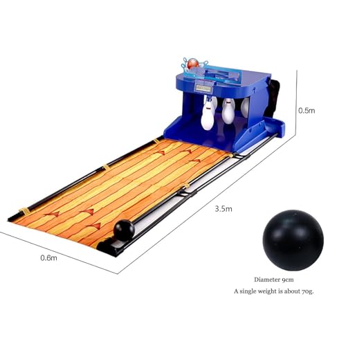 Bowling Alley Game for Home, Bowling Game with LED Electronic Scoreboard with Automatic Reset,Lighting,Simulation Sound Effect for Interactive Game 3.5m