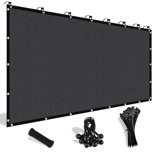 Shade&Beyond Customized Size 90% Sun Shade Cloth with Grommets, 06' X 12' Pergola Shade Cover Canopy, Mesh Tarp Sun Screens for Patio, Outdoor, Garden, Backyard, Dark Gray, GN09 - color: Dark Gray, size: 0 6' X 1 2'