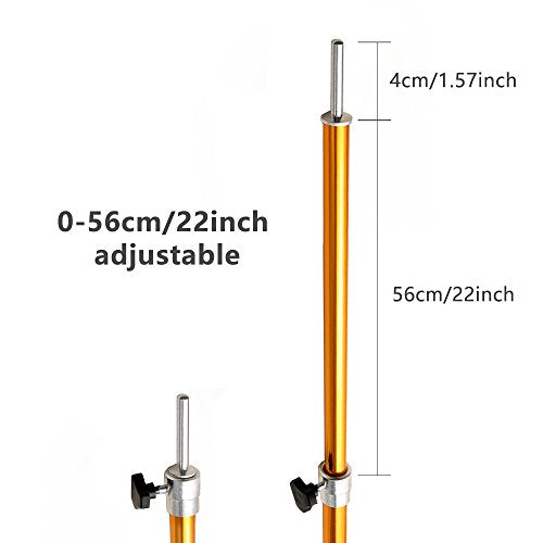 Odoland Adjustable Telescoping Aluminum Tarp and Tent Poles Set of 2 - Collapsible Lightweight for Camping, Backpacking, Hammocks, Sun Shade Shelters, and Awnings - size: Thickness 1mm