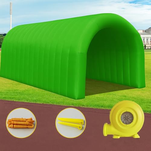 23x10x10FT Quick Setup Inflatable Tunnel Arch - for Sports Games, Trade Shows & Promotions (Blower Included) - color: Green, size: 16.5FT