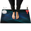 Grounding Mat,Grounding Pad for Stress, Pain, Inflammation& Wellness Support, 24x16inch Portable Grounding Mats, Grounding at Home,Office. 15Ft Cord & Test Pen Included - size: 24x16inch