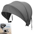 DaisyInner 1 Pcs Beach Chair Umbrella Canopy Extra Large Foldable Chair Sun Shade with Adjustable Clamp for Beach Camping Fishing Lounge Outdoor (Grey) - color: Gray