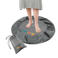 SUN CUBE Wetsuit Changing Mat & Waterproof Surf Bag – Drawstring Dry Bag for Surfing, Kayaking & Beach – 30” Leakproof Portable Gear Mat - color: Gray