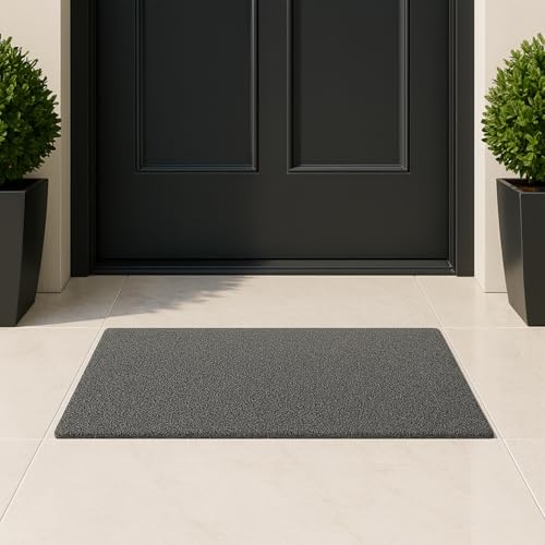 Vinyl Mesh Entry Mat 4’ x 3’ – 1/2" Thick Heavy Duty Scraper & Drainage Door Mat for Indoor Outdoor Entrances, Open-Back Design, Blue - color: Blue, size: 4' x 3' (Rectangular)