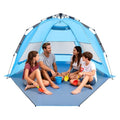 VEVOR Beach Tent Sun Shelter for 4 Person, Pop Up Beach Tent UPF 50+, Portable Sun Shade Beach with Carrying Bag and Sand Pockets, Easy Setup Umbrella for Camping Fishing Outdoor Picnic - size: 4 Person(Pop Up)