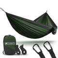 Double Hammock by Bear Butt - color: Green / Charcoal
