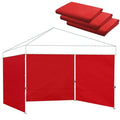 Canopy Sidewalls for 10x10 Pop Up Canopy 99% UV Protection, Waterproof, 3 Pcs Sidewalls Only,(Red) - color: Red, size: 10X10