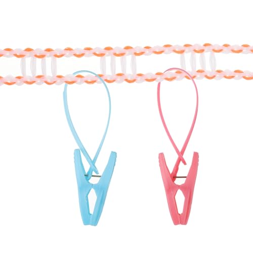 uxcell Windproof Clothesline, 5M 16.4ft Plastic Non-Slip Clothes Drying Rope Portable Travel Clothesline for Courtyard Outdoor Laundry Camping, Orange - color: Orange, size: 16.4ft