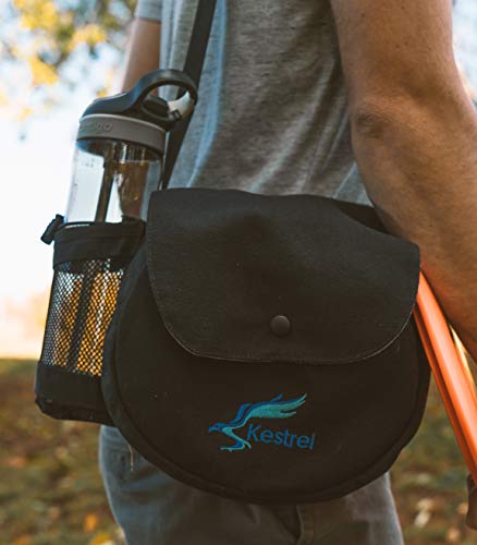 Kestrel Pro Frisbee Golf Disc Set - 3 Disc Golf Discs & Gray Disc Golf Bag - Includes Disc Golf Driver, Midrange Disc & Disc Golf Putter - Pro Disc Golf Set to Enjoy The Outdoors