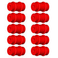 10Pcs Bikes Cable Protections Mountain Bikes Brake Shifter Cable Sleeve Brake Housing Protectors Rubber Cable Sleeves - color: Red