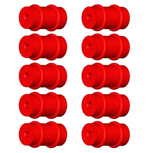 10Pcs Bikes Cable Protections Mountain Bikes Brake Shifter Cable Sleeve Brake Housing Protectors Rubber Cable Sleeves - color: Red
