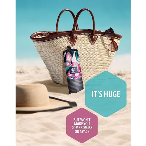 VENTURE 4TH Microfiber Beach Towel: Quick-Dry, Compact, Sand-Free, Absorbent, Sandproof and Lightweight - Perfect for Camping, Beach, and Roadtrips (Blue Lagoon Design | 35x78 inches) - color: Blue Lagoon, size: Extra Large (78" x 35")