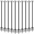 NUERPO 10 Pack String Light Poles,Metal Poles for Hanging Outdoor Light Strings,10 Pack 10 FT Light Poles Stand for Outside Garden,Patio,Wedding,Backyard,Deck,Party - size: 10 Pack 10 FT Light Poles