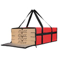 Bodaon Insulated Pizza Delivery Bag, 20" x 20" x 8" Pizza Warmer Bags for Carry Hot, Insulated Food Delivery Bag, Insulated Grocery Bags (Red, 1-Pack) - color: Red, size: 20" x 20" x 8"